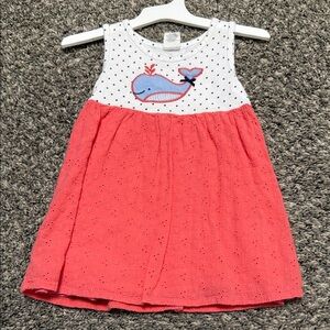 Cute Polka Dot Whale Dress 18 month